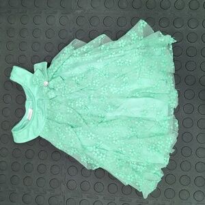 Mint green sparkly top